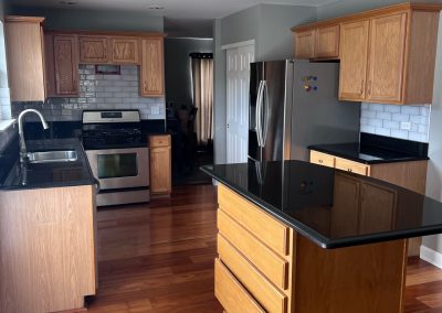 Cabinet Painting in Aurora, IL Before (1)